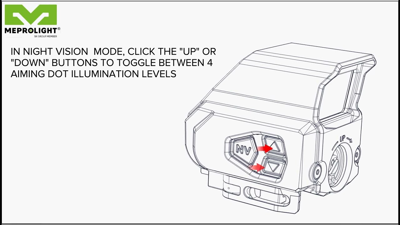 MEPRO TRU VISION BRIGHTNESS ADJUSTMENT