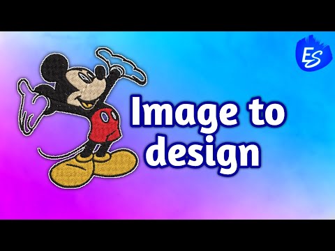 Image to Embroidery Design | Wilcom e4 tutorial