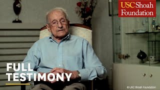 “You think only one thing: Survive” | Stanley Bernath | Last Chance Testimony | USC Shoah Foundation