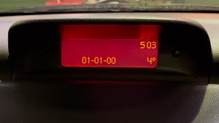 Peugeot 307 Clock Setting How to set the time and date in the dashboard