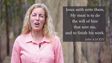 How to sing John 4:34 KJV - My meat is to do the will of him that sent me - Musical Memory Verse