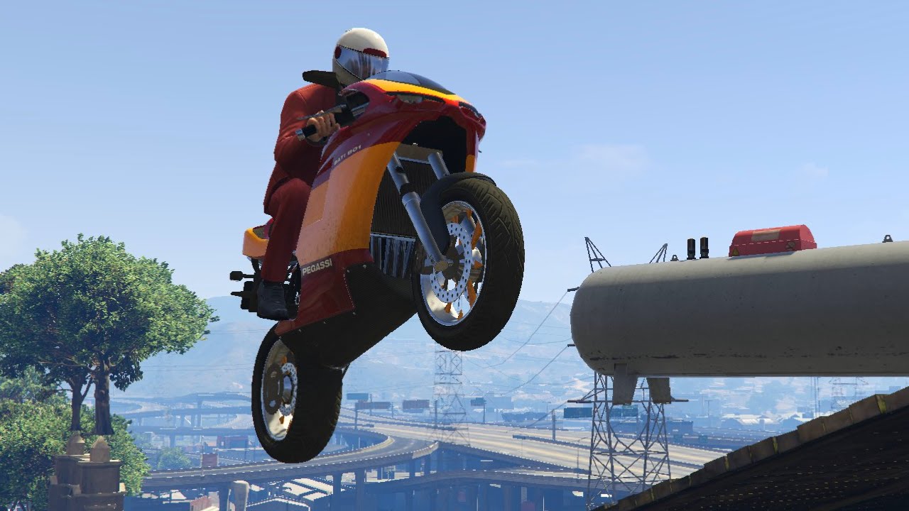 EXTREME BIKE STUNTING! (GTA 5 Online) - YouTube