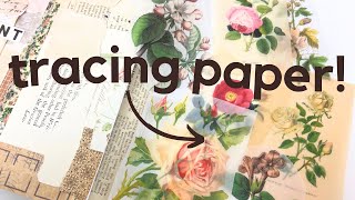 Printing on tracing paper (& envelope page!) ✨Junk journal with me