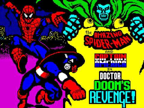 ZX Spectrum Longplay [203] The Amazing Spider Man and Captain America in Dr  Dooms Revenge (EU)