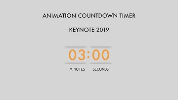 #076 3 Minutes Animation Keynote Countdown Timer 2019 Principle Same as PowerPoint #StayHome #WithMe