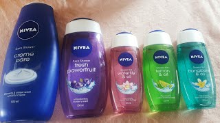 MY FAV. TOP 5 NIVEA SHOWER GELS | BEAUTY TIPS BY MAHIRA