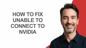 How to Fix Unable to Connect to Nvidia - KevinHowTo