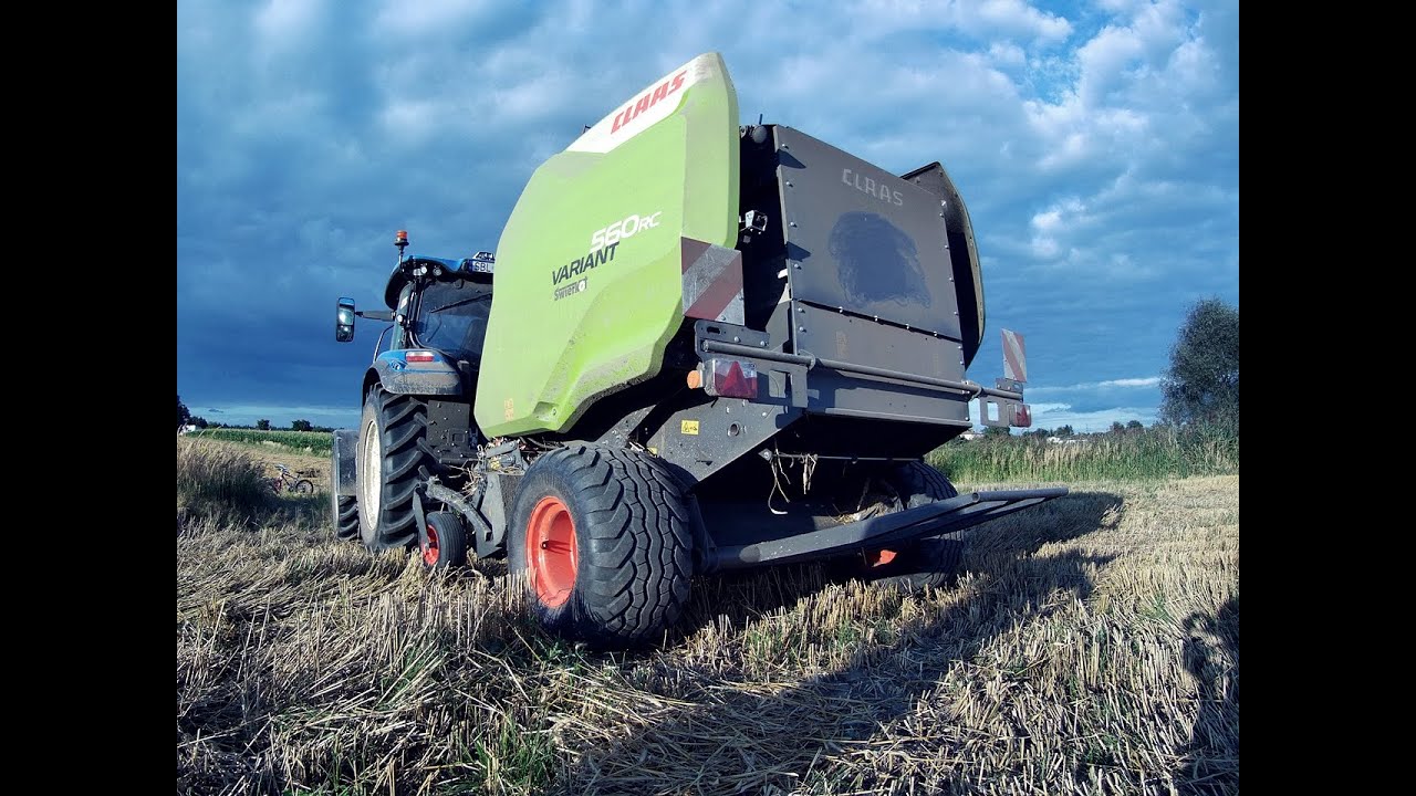 NOWY NABYTEK 2025 ! CLAAS VARIANT 560 RC /PRASOWANIE SŁOMY 2025/ GR ŚCIERSKI /NEW HOLLAND T6.180 DC
