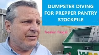 HUGE PREPPER PANTRY HAUL - AND  MORE! - FRESH FROM THE ALDI DUMPSTER  #freefood #freegan