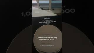 tate mcrae's 1 billion spotify plaque