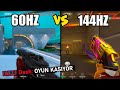 60HZ VS 144HZ VALORANT  🎉ÇEKİLİŞ VAR🎉 #valorant #valorantdereceli