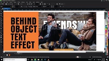How to add TEXT BEHIND moving OBJECTS - CorelDRAW