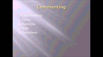 Vb .Net Video 3 Documenting
