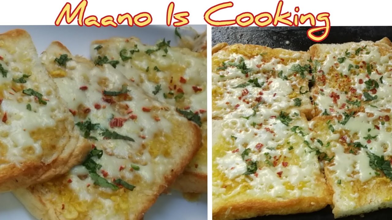 Cheese garlic bread on tawa recipe by Maano Is Cooking YouTube
