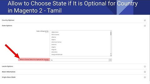 Allow to Choose State if It is Optional for Country State in Magento 2 - Tamil