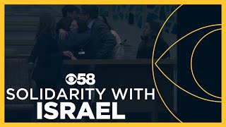 Pain, grief as 1,000 gather at Congregation Shalom to mourn lives lost in Middle East terror attacks