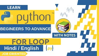 For Loop in Python - Hindi/English | Python Tutorial For Beginners | CodeWithRonny