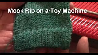Mock Ribbing Made on a Vintage Sister Toy Knitting Machine by Diana Sullivan