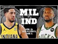 Milwaukee bucks vs indiana pacers full game 3 highlights  apr 26  2024nbaplayoffs