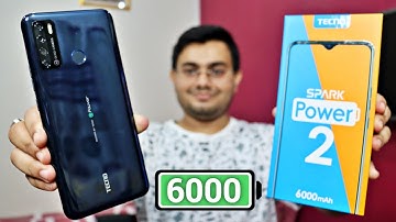 Tecno Spark Power 2 UNBOXING and REVIEW 🔥 6000 mAh 🔋 18W Fast Charging⚡️ Best in Budget 😲  क़तई ज़हर