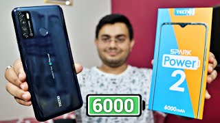 Tecno Spark Power 2 UNBOXING and REVIEW 🔥 6000 mAh 🔋 18W Fast Charging⚡️ Best in Budget 😲 क़तई ज़हर