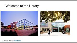 Exploring the Goucher College Library | Family Orientation Series 2026