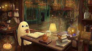 ✨🔮 Cozy Ghost Cafe - Halloween Live Stream  - Lofi Study Beats To Help You Get Cozy, Relax, & Sleep🪄
