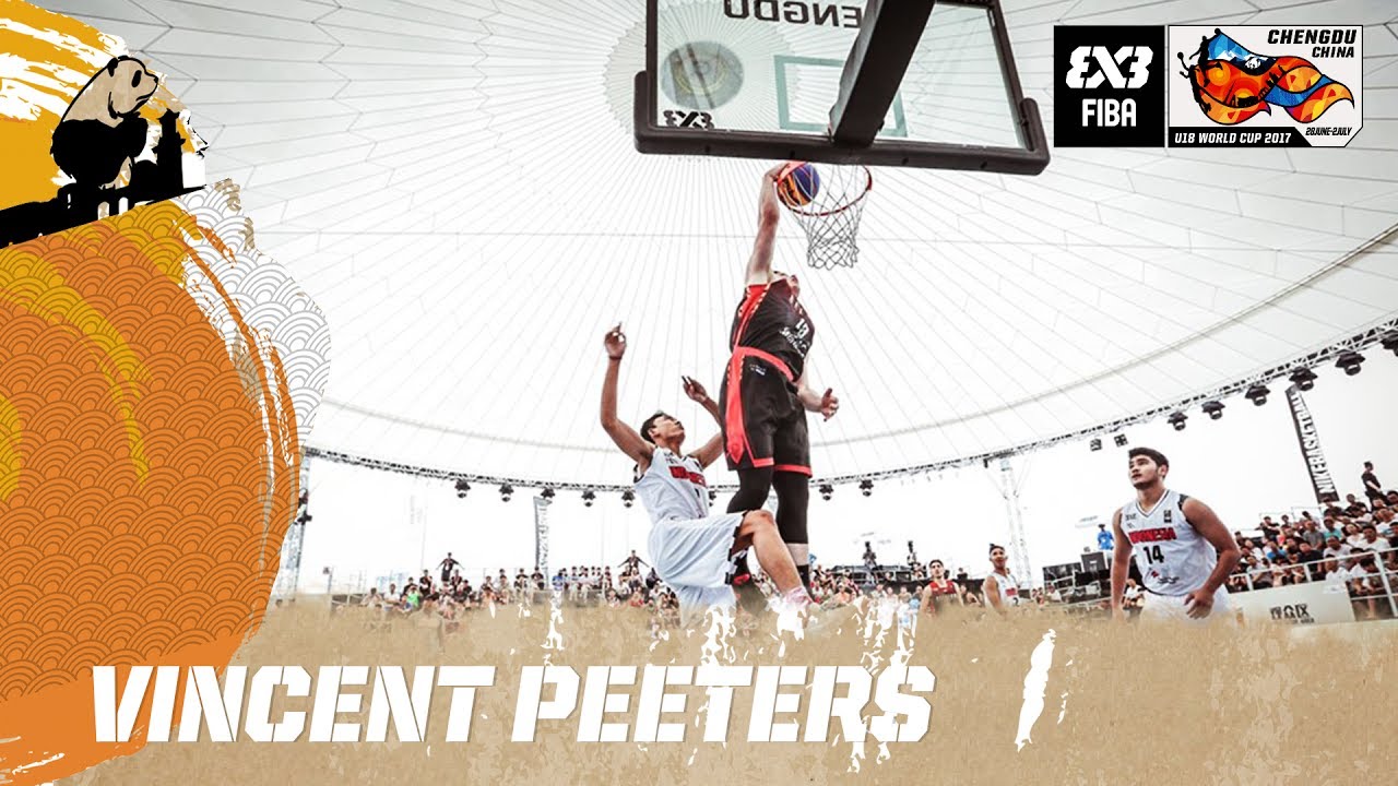 fiba 3x3 los angeles Vincent Peeters with an unstoppable dunk! - FIBA 3x3 U18 World Cup 2017