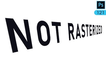 How to distort text without rasterizing it in Adobe Photoshop