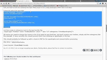 Xcart tutorial Javascript input sanitization