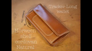 Tracker Long wallet / Horween shell cordovan Natural