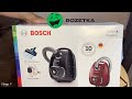 Распаковка пылесоса для сухой уборки BOSCH BGLS4X201 из Rozetka.