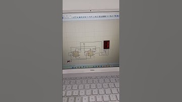 2 bit up counter using flip flop 🔼0️⃣1️⃣2️⃣3️⃣   #digitalelectronics #electronic #proteus8