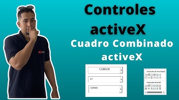 Como usar o insertar el Cuadro Combinado en control de activeX en Excel Cap 11 #sepamosexcel #excel