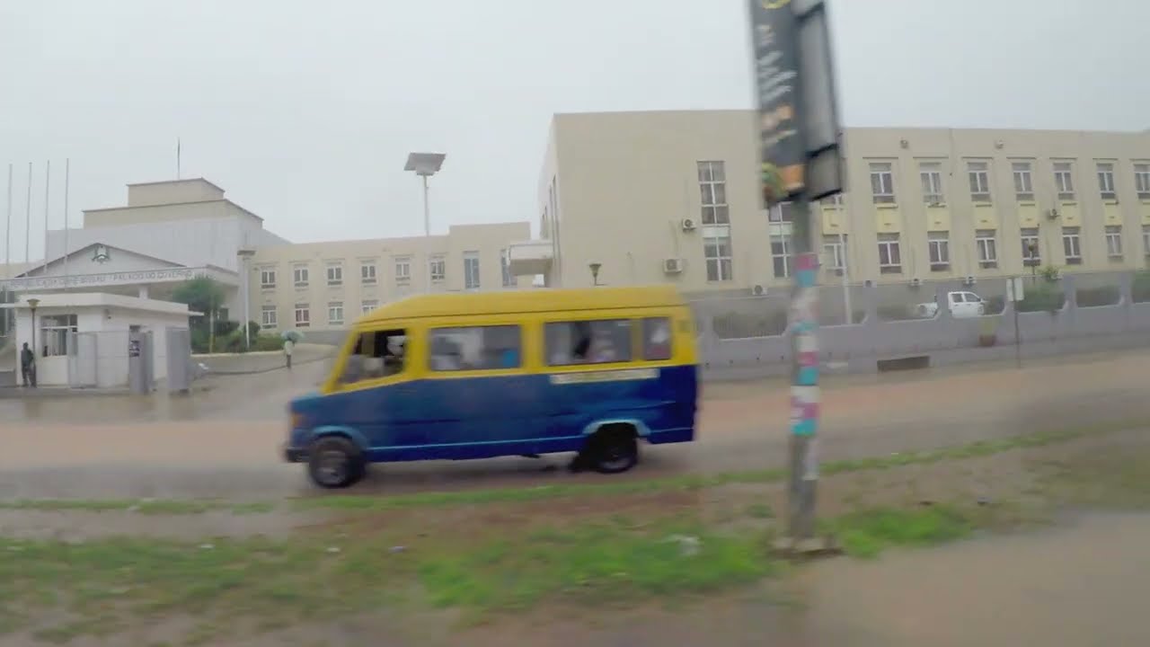 ⁣Bissau City drive During Rains|GoPro| Guinea Bissau