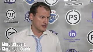 Post-Game Interview | Flyers Coach Marc LeFebvre | Clan vs Stars| 20 Sept 2025