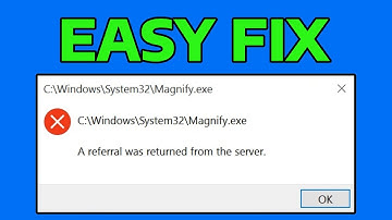 How To Fix A Referral Was Returned from the Server Error in Windows