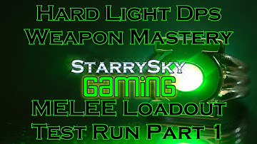 DCUO Hard Light Dps Weapon Mastery MELEE Loadout Test Run Part 1