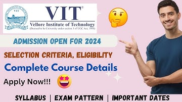 VITEEE Entrance Exam 2024 | Eligibility Criteria | Exam pattern | syllabus | Admission Details 2024
