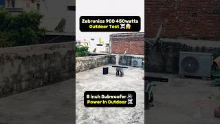 Zebronics 900 🔊 450W BASS TEST 😱 Outdoor Shocking Sound! #shorts #zebronics900 #basstest #soundbar