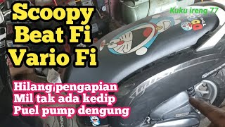 Scoopy mogok. api koil hilang. tapi puel pump dengung. cuma model kabel sembuh.