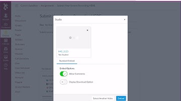 Canvas LMS: How to submit student videos to an assignment using Studio (browser version)