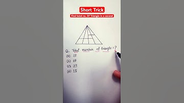 Short Trick to find total number of triangles #maths #shorts #youtube