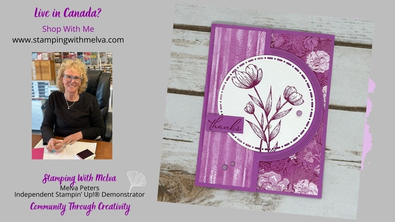 Live with Stamping with Melva - Time for a Technique - Partial Die ...