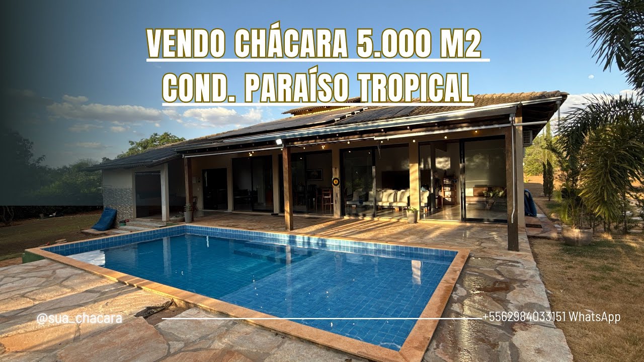 Vendo Chácara no Condomínio Paraíso Tropical - Goiânia-GO