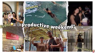 a *PRODUCTIVE* weekend ~ SWIMMING ,EVENTS , MOVIE n more 🍿⭐️🏊🏻‍♀️💌 