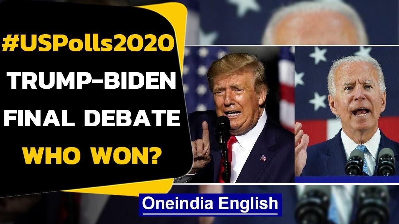 Uspolls2020 Trump Biden Lock Horns In The Final Debate Some Key Highlights Oneindia News Youtube