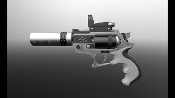 Substance Painter 2019 | Sci-Fi handgun pistol