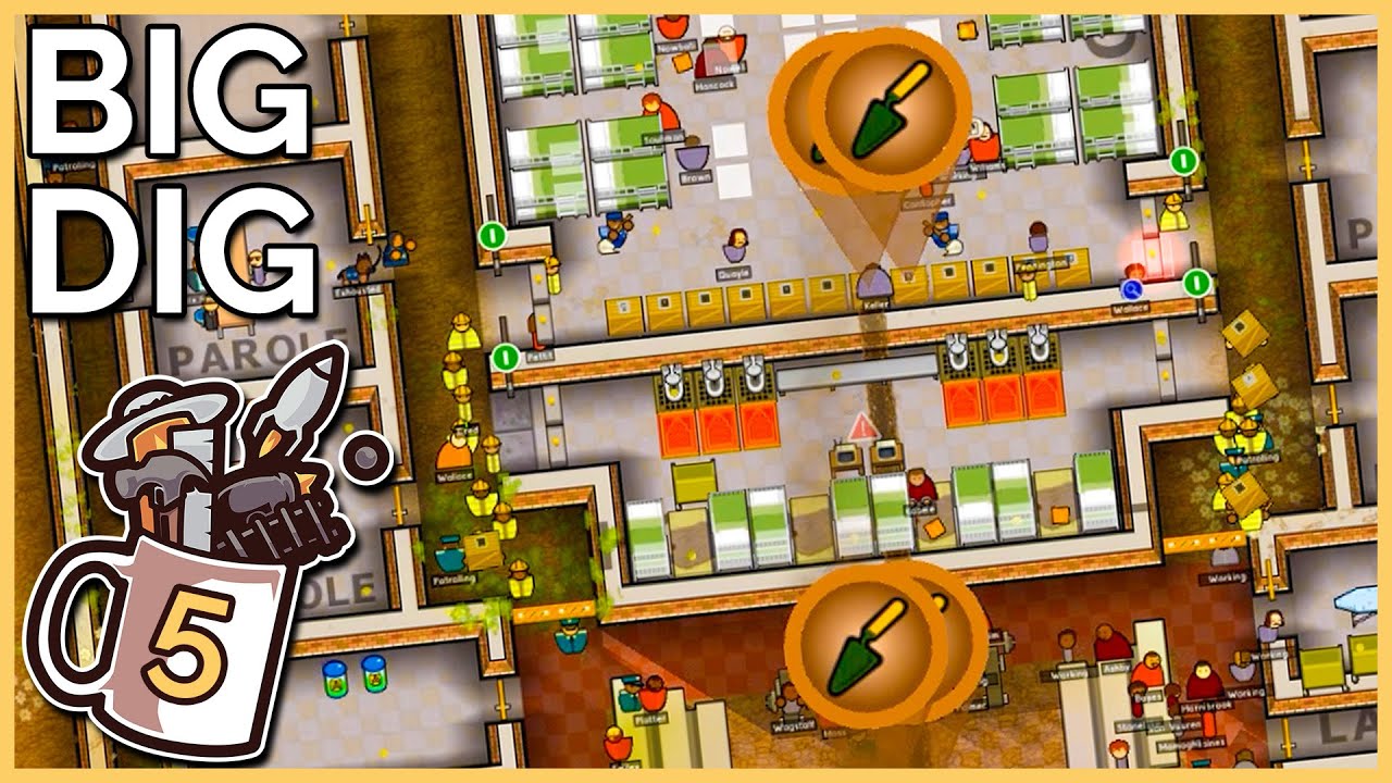 The Big Dorm Tunnel Disaster! | Prison Architect #5