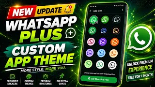 WhatsApp Plus Latest Update || New Custom Theme || Custom App Icons || Premium Features screenshot 2